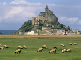 Buy Mont Saint Michel, Unesco World Heritage Site, Manche, Normandy, France at AllPosters.com