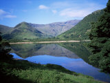 Buy Mountains Reflected in Still Water of the Lake, Brothers Water, Lake District, Cumbria, England at AllPosters.com