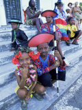 Buy People Dressed Ready for the Carnival Procession, Guadeloupe, West Indies, Caribbean at AllPosters.com