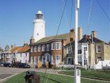 Lighthouse from St. James Green, with Cannon, Southwold, Suffolk, England, United Kingdom