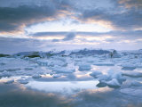 Jokuslarlon Glacial Lagoon, Vatnajokull Ice-Cap, Iceland, Polar Regions