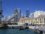 Waterfront of the Historical District of the Rocks, Sydney, New South Wales (N.S.W.), Australia