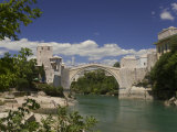Buy The New Old Bridge Over the Fast Flowing River Neretva, Mostar, Bosnia, Bosnia-Hertzegovina at AllPosters.com
