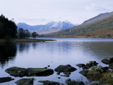 Buy Llyn Mynbyr in the Early Morning, with Snowdonian Mountains Behind, Capel Curig, North Wales at AllPosters.com