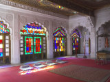 Buy Colourful Stained Glass in the Maharaja's Throne Room, Meherangarh Fort Museum, Jodhpur, India at AllPosters.com