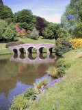 Buy Bridge and Lake, Stourhead, National Trust Property, Wiltshire, England, United Kingdom at AllPosters.com