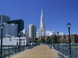 The Embarcadero Center and the Transamerica Pyramid, San Francisco, California, North America