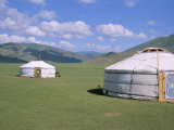 Yurts (Ghers) in Orkhon Valley, Ovorkhangai Province, Mongolia, Central Asia