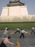 Buy Early Morning Tai Chi Exercises, Chiang Kaishek Memorial Park, Taipei City, Taiwan at AllPosters.com