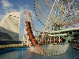 Rollercoaster and Fun Fair Amusement Park, Minato Mirai, Yokohama, Japan