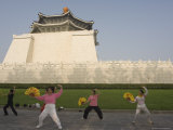 Buy Early Morning Tai Chi Exercises, Chiang Kaishek Memorial Park, Taipei City, Taiwan at AllPosters.com