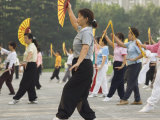 Buy Early Morning Tai Chi Exercises, Taipei City, Taiwan at AllPosters.com