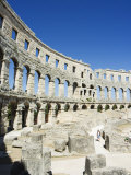 Buy Arched Walls and Columns of 1st Century Roman Amphitheatre, Pula, Istria Coast, Croatia at AllPosters.com