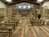 Floor Mosaics, Moses Memorial Church, Mount Nebo, East Bank Plateau, Jordan, Middle East
