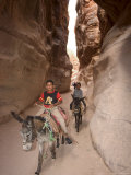 Donkey Ride Through the Siq, Petra, Wadi Musa (Mousa), Jordan, Middle East
