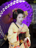 Geisha, Maiko (Trainee Geisha) in Gion, Kyoto City, Honshu, Japan