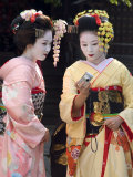 Geisha, Maiko (Trainee Geisha) in Gion, Kyoto City, Honshu, Japan