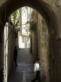 Jewish Man in Traditional Clothes, Old Walled City, Jerusalem, Israel, Middle East
