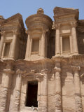 The Monastery and Donkey, Petra, Unesco World Heritage Site, Wadi Musa (Mousa), Jordan, Middle East