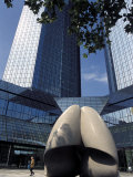 Buy Modern Statue in the Square Between Skyscrapers, Frankfurt-Am-Main, Germany at AllPosters.com