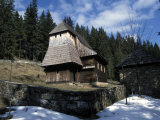 Buy Exterior of Wooden Ruthenian Orthodox Church in Village of Zuberec, Zilina Region, Slovakia at AllPosters.com