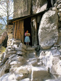 Tarahumara Indian Child and House, Mexico, North America