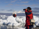Antarctic Dream Ship and Chilean Ornithologist Rodrigo Tapia, Gerlache Strait, Antarctica