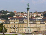 Schlossplatz (Palace Square) and Neues Schloss, Stuttgart, Baden Wurttemberg, Germany