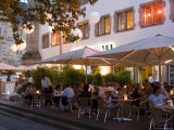 Buy People Sitting at an Outdoors Cafe, Stuttgart, Baden Wurttemberg, Germany at AllPosters.com
