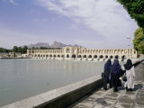 Khaju Bridge, Isfahan, Iran, Middle East