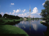 Olympiapark (Olympic Park) and the Olympiaturm (Olympic Tower), Munich, Bavaria, Germany
