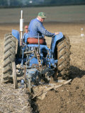 Buy Farmer Ploughing Near Sonning Common, Oxfordshire, England, United Kingdom at AllPosters.com