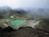 Buy Emerald Lakes, on Mount Tongariro, Unesco World Heritage Site at AllPosters.com