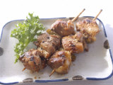 Chicken Teryaki and Sesame Skewer Appetizers, Japan