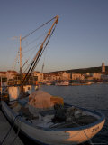 Buy Evening Light in Supetar, with Fishing Boat in Front, Brac, Dalmatian Coast, Croatia at AllPosters.com