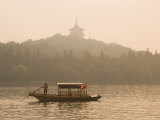 Buy Boat on West Lake, Hangzhou, Zhejiang Province, China at AllPosters.com