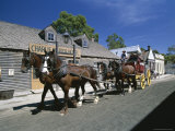 Buy Horse Drawn Carriage at Sovereign Hill, West of Melbourne, Australia at AllPosters.com
