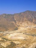 Stefanos Crater and Mountains, Nisyros (Nisiros) (Nissyros), Dodecanese Islands, Greece