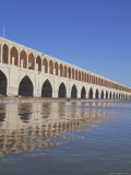 Allahverdi Khan Bridge River, Isfahan, Middle East