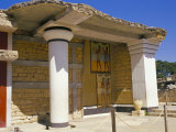 Palace Ruins with Mural Paintings, Minoan Archaeological Site of Knossos, Greece