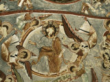 Jesus with Angels, Christian Frescoes in Sandal Church, Goreme Open Air Museum, Cappadocia