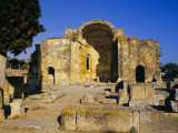 The 6th Century Agio Tito Byzantine Basilica at Gortyn, Gortyn, Island of Crete, Greece