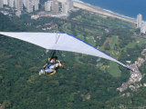 Hang-Glider after Taking off from Pedra Bonita, Rio De Janeiro, Brazil, South America Photographic Print