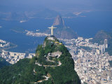 Rio De Janeiro with the Cristo Redentor in the Foreground and the Pao De Acucar in the Background