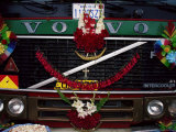 Vehicle Dressed up for the Cha'Lla, Car Blessing, Copacabana, Lake Titicaca, Bolivia, South America