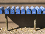 Blue Mailboxes, Santa Fe, New Mexico, USA
