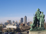 Buy View of Downtown from State Capitol, Des Moines, Iowa, USA at AllPosters.com