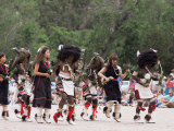 Buffalo Dance Performed by Indians from Laguna Pueblo on 4th July, Santa Fe, New Mexico, USA