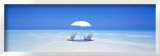 Beach, Ocean, Water, Parasol and Chairs, Maldives