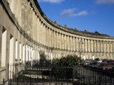 The Royal Crescent, Georgian Terrace, Unesco World Heritage Site, Bath, Avon, England